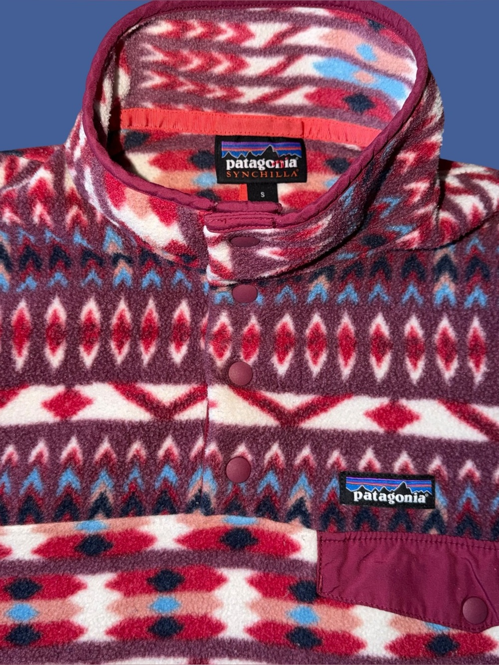 Patagonia Synchilla Snap-T Fleece Multicolor Pullover Gorpcore Southwest Size S